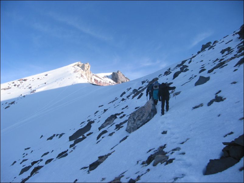 Misti 12 On snow, summit in the background Misti 12 On snow, summit in the background